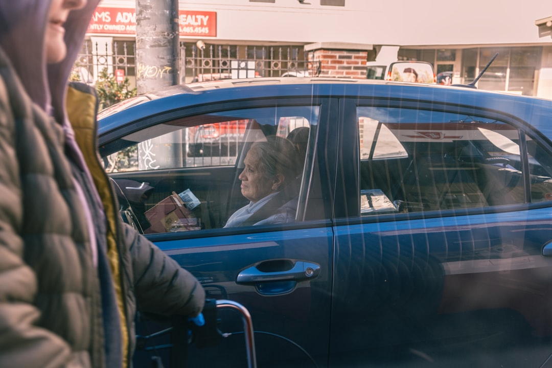 Caring companion helping a senior